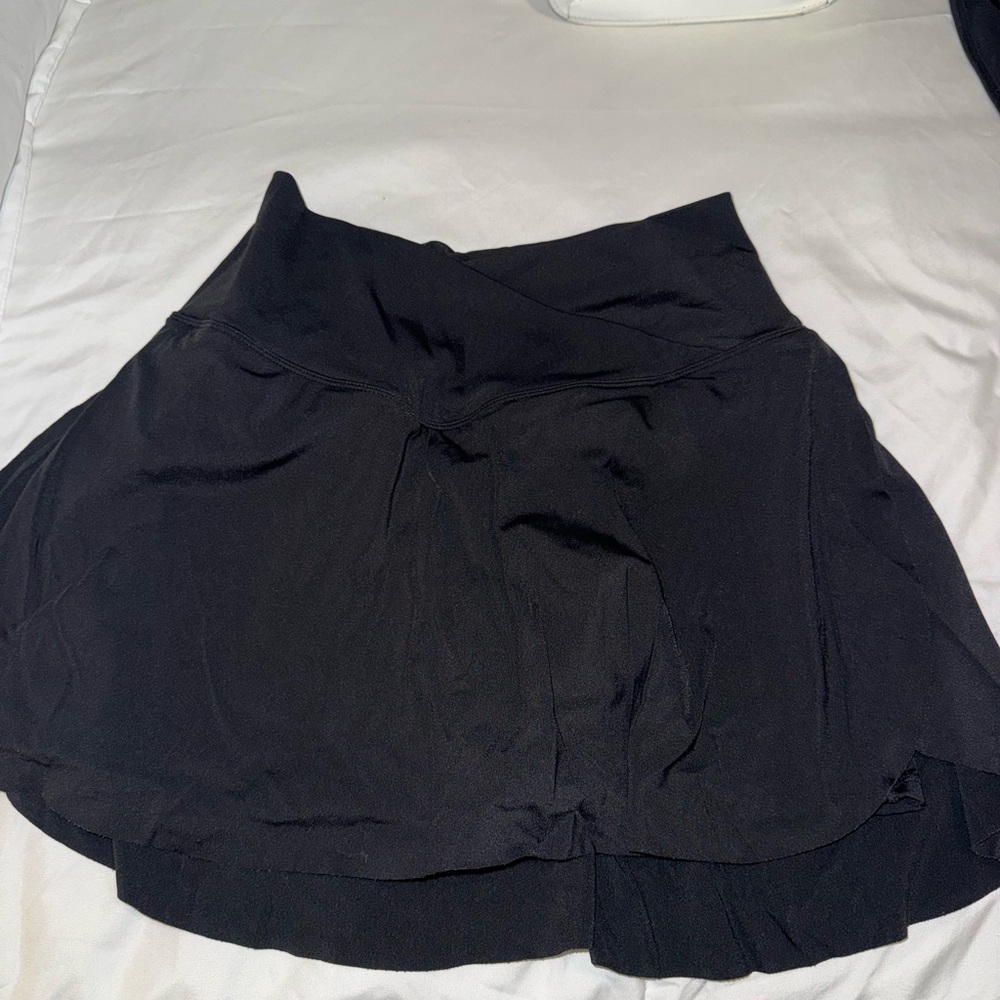 HALARA Criss Cross Waist Black Women's Skort